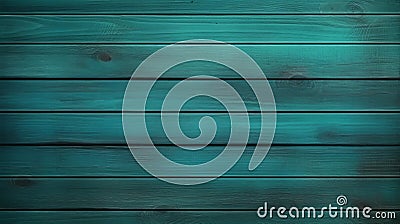 Teal Wood Background: Uhd Image With Luminous Colors And Nautical Detail Stock Photo