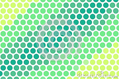 Teal and yellow hexagonal dots pattern with futuristic geometric symmetry. High-quality abstract background concept Stock Photo