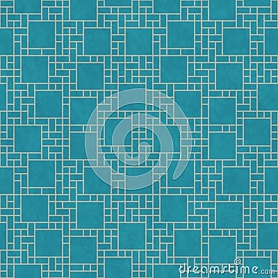 Teal and Yellow Square Abstract Geometric Design Tile Pattern Re Stock Photo