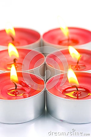 Tealight Candles Stock Photo