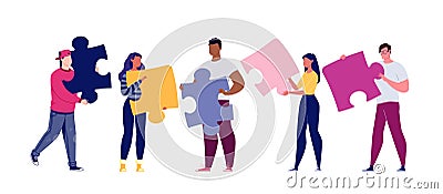 Symbol of teamwork, cooperation, partnership. Vector Illustration