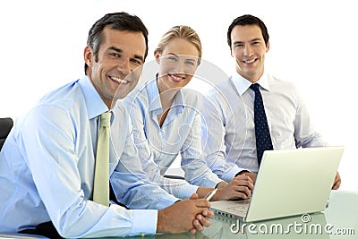 Team of business managers Stock Photo
