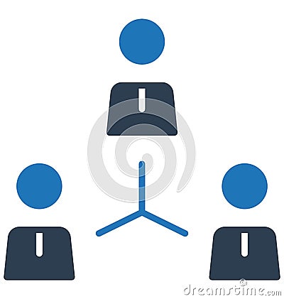 Team, business team Isolated Vector Icon can be easily edit and modify Vector Illustration