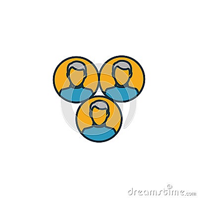 Team Cohesion icon. Simple element from project management icons collection. Creative Team Cohesion icon ui, ux, apps, software Stock Photo