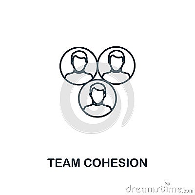 Team Cohesion outline icon. Premium style design from project management icons collection. Simple element team cohesion icon. Read Stock Photo