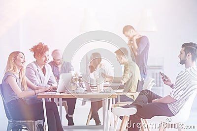 Team of coworkers Stock Photo