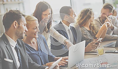 Team Engineering Corporate Discussion Workplace Concept Stock Photo