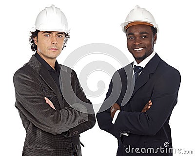 Team of engineers Stock Photo