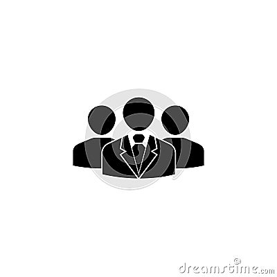 Team Leader solid icon, people, business Vector Illustration