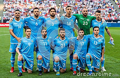 Team photo of San Marino national football team Editorial Stock Photo