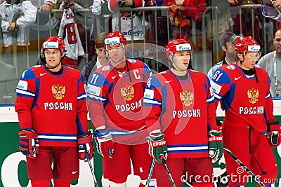 Team Russia IIHF 2010 Editorial Stock Photo