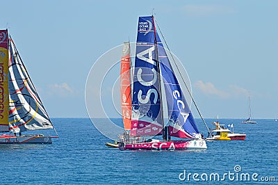 Team SCA All Woman Female Ladies Sailing Yacht Racing Crew Editorial Stock Photo