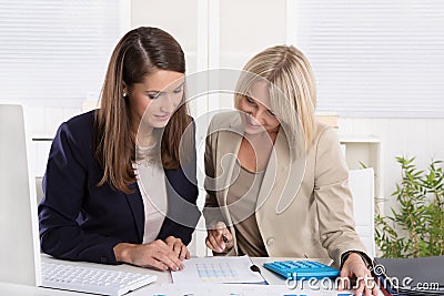 Team of successful businesswoman in the office. Stock Photo