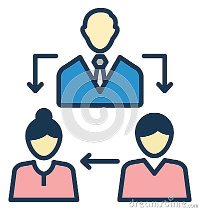 Team, teamwork Isolated Vector Icon can be easily edit and modify Vector Illustration