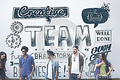 Team Teamwork Partnership Collaboration Concept Stock Photo