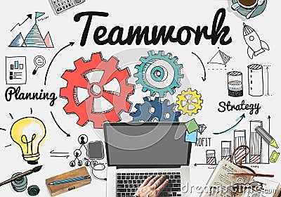 Team Teamwork Support Unity Togetherness Concept Stock Photo