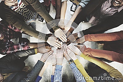 Team Teamwork Togetherness Collaboration Concept Stock Photo