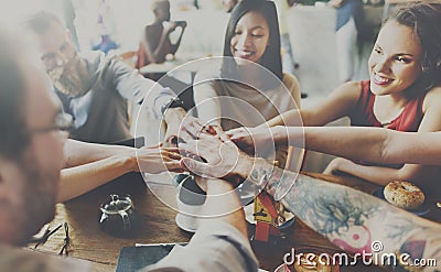 Team Unity Friends Meeting Partnership Concept Stock Photo