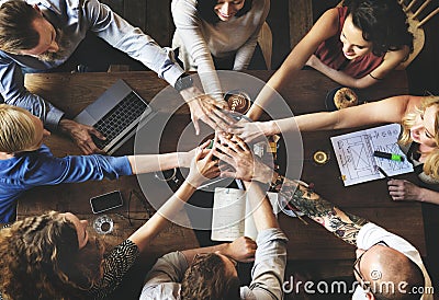 Team Unity Friends Meeting Partnership Concept Stock Photo