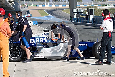 Team Williams F1, Narain Karthikeyan, 2006 Editorial Stock Photo