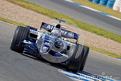 Team Williams F1, Narain Karthikeyan, 2006 Editorial Stock Photo