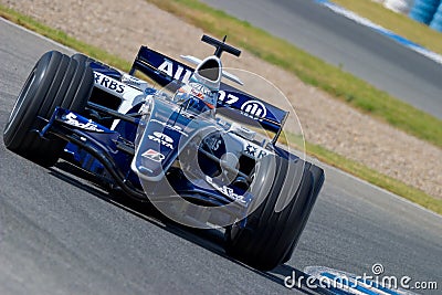 Team Williams F1, Narain Karthikeyan, 2006 Editorial Stock Photo