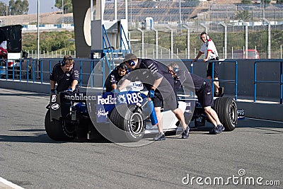 Team Williams F1, Narain Karthikeyan, 2006 Editorial Stock Photo