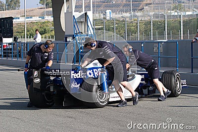 Team Williams F1, Narain Karthikeyan, 2006 Editorial Stock Photo