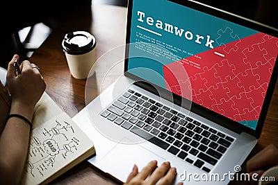 Team Work Collaboration Cooperation Concept Stock Photo