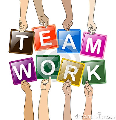 Team work Vector Illustration