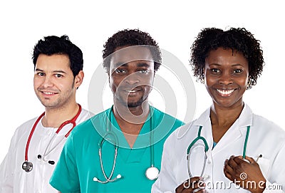 Team of young doctors Stock Photo