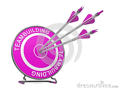 Teambuilding. Business Background. Stock Photo