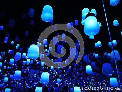 Teamlab borderless odaiba art museum Editorial Stock Photo