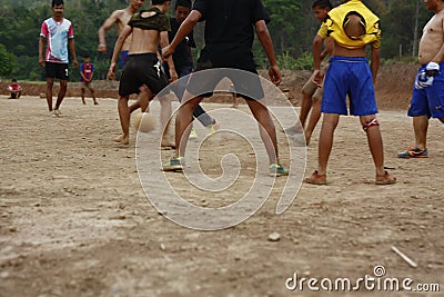 teams of teenage and young boys playing soccer Editorial Stock Photo