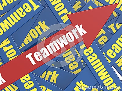 Teamwork arrow Stock Photo
