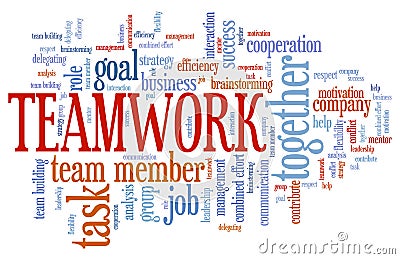 Teamwork Cartoon Illustration