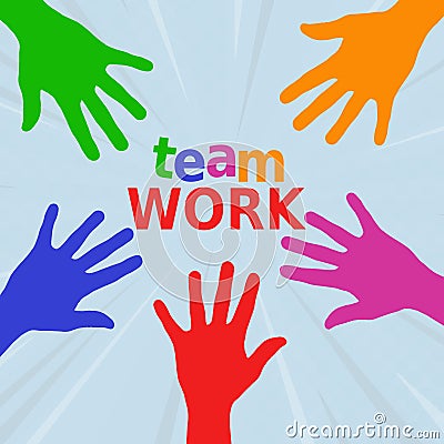 Teamwork concept. Everyone is important for the ultimate success Stock Photo