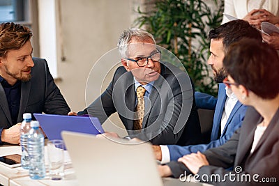 Teamwork - Coworkers working great business work Stock Photo