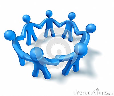 Teamwork friendship Stock Photo