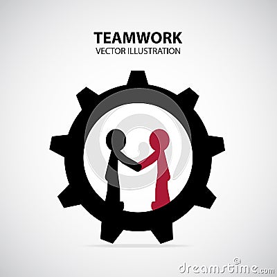 Teamwork Graphic Design Vector Illustration