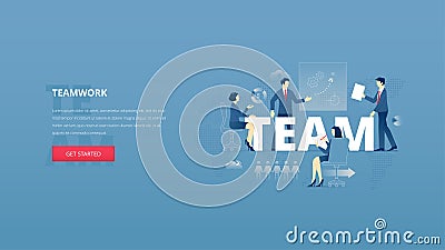 Teamwork hero banner Stock Photo