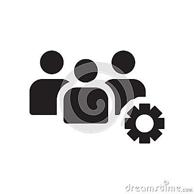 Teamwork icon. Trendy Teamwork logo concept on white background Vector Illustration