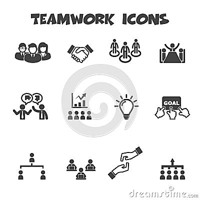 Teamwork icons Vector Illustration