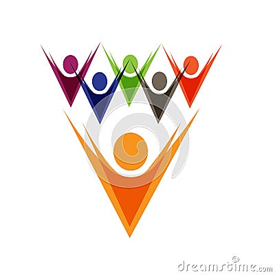 Teamwork logo Stock Photo