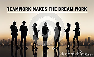Teamwork makes the dream work Stock Photo