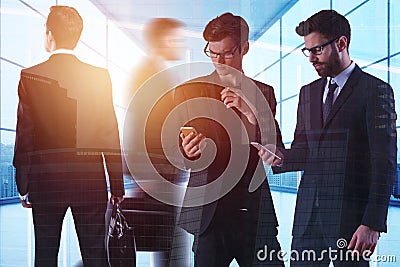 Teamwork, meeting and discussion concept Stock Photo