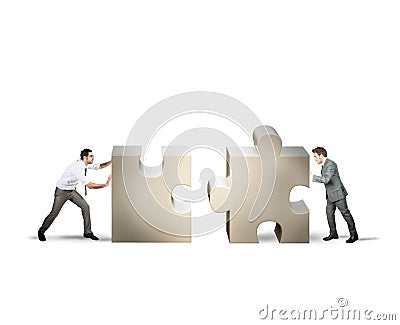 Teamwork and partnership concept Stock Photo