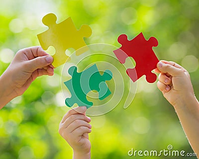 Teamwork and partnership Stock Photo