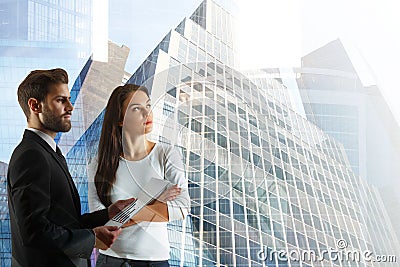 Teamwork, success and employment concept Stock Photo