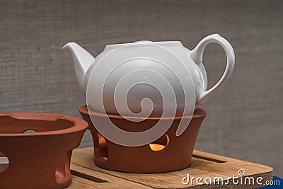 Teapot for Chinese kungfu tea Stock Photo